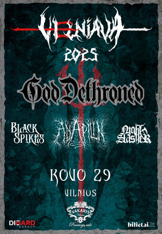 VELNIAVA'2025: God Dethroned, Anapilin, Night Slasher, Black Spikes