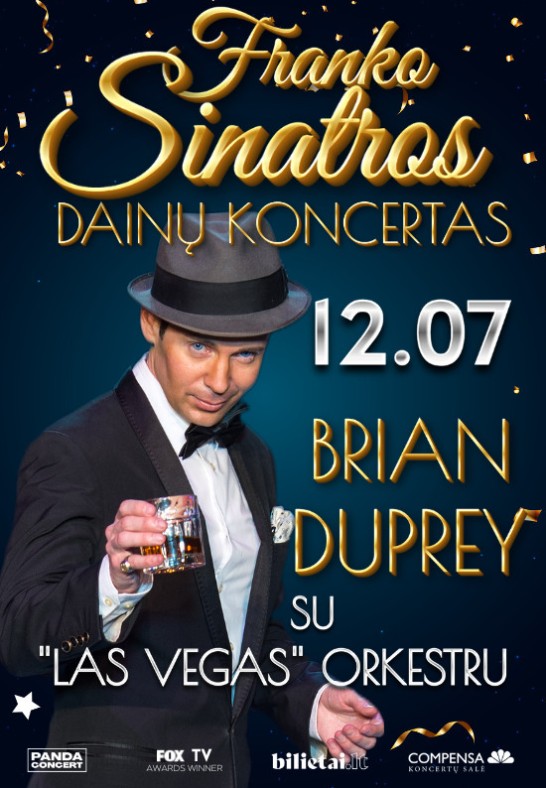 Gražiausių Franko Sinatros dainų koncertas | Brian Duprey su "Las Vegas" Orkestru | PREMJERA