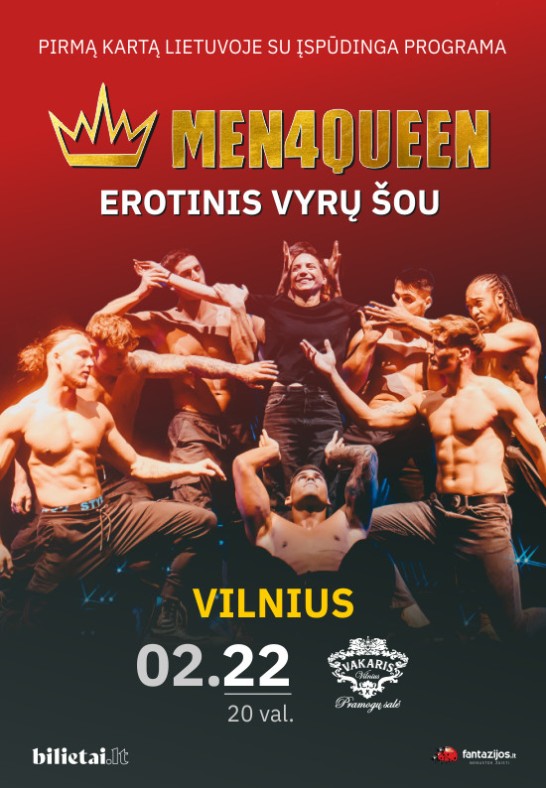 MEN4QUEEN (ČEKIJA) Vyrų erotinis šou | Vilnius