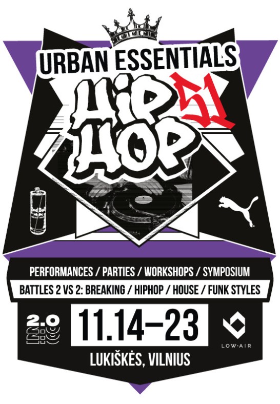 Žiūrovo bilietas: HIP-HOP kultūros festivalis Urban Essentials